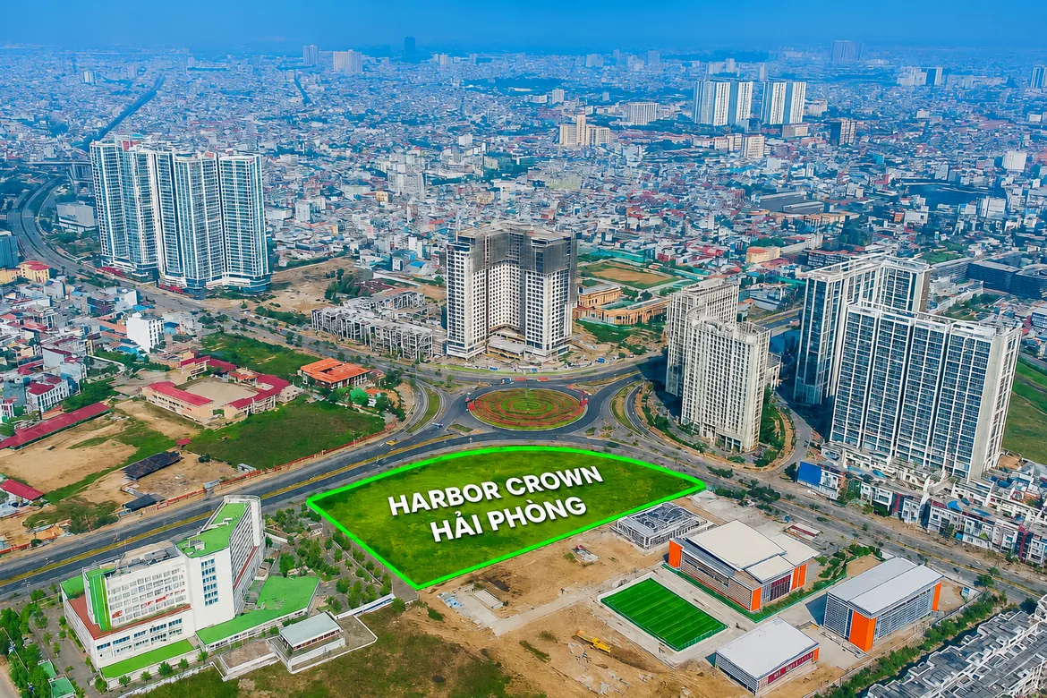 Harbor Crown Hải Phòng tọa lạc tại đường Võ Nguyên Giáp trung tâm thành phố Hải Phòng