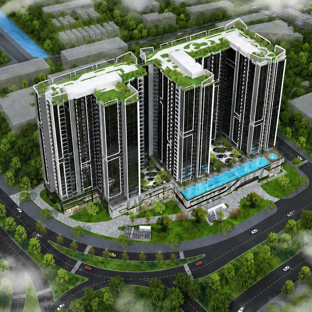 Hình ảnh Harbor Crown Hải Phòng góc nhìn trên cao